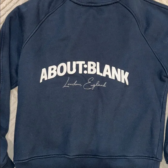 About blank Men's Navy Sweaterworn oncesize s